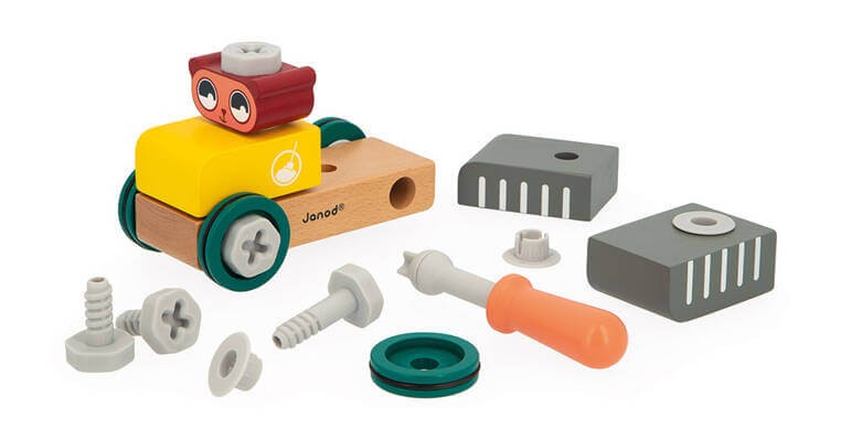 Samochód do składania Miś Brico'kids 2+ / Janod