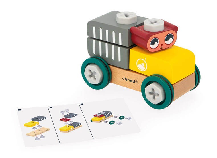 Samochód do składania Miś Brico'kids 2+ / Janod