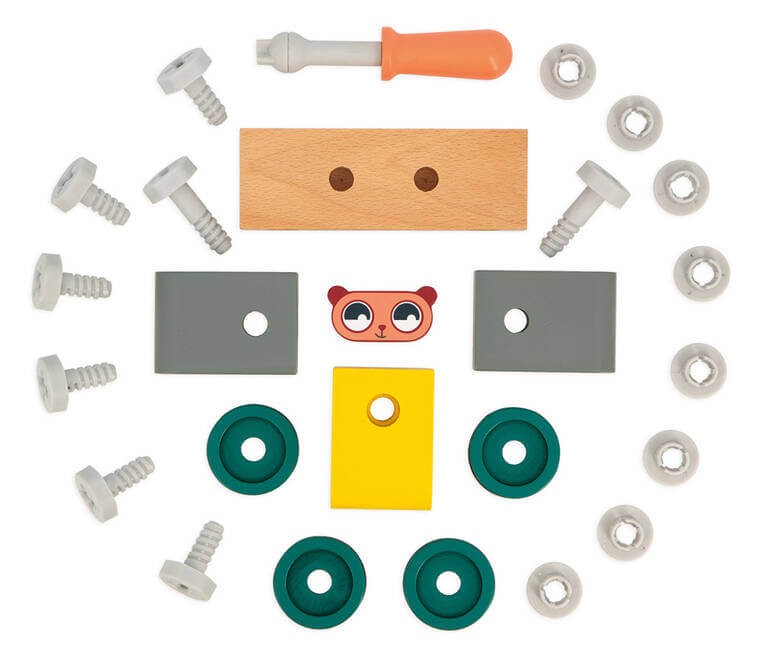 Samochód do składania Miś Brico'kids 2+ / Janod