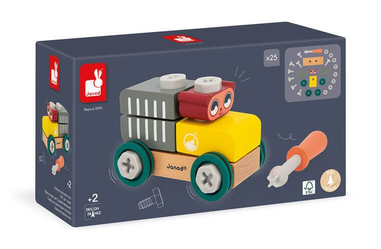 Samochód do składania Miś Brico'kids 2+ / Janod