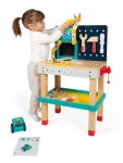 Duży stolik warsztat drewniany magnetyczny Robot Brico ‘Kids 3+ / Janod