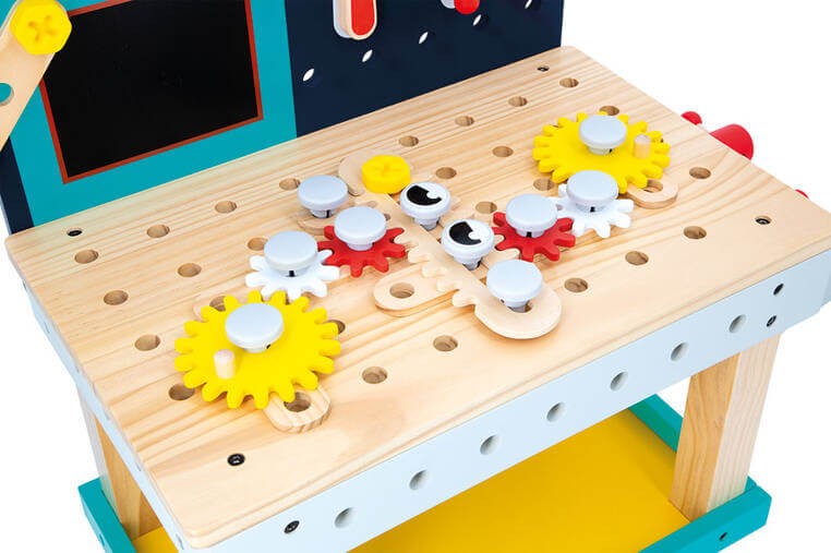 Duży stolik warsztat drewniany magnetyczny Robot Brico ‘Kids 3+ / Janod