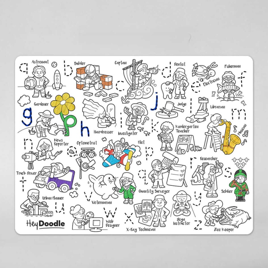 Duża Mata Silikonowa do Kolorowania A3 - Zawody / HeyDoodle