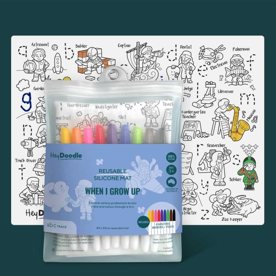 Duża Mata Silikonowa do Kolorowania A3 - Zawody / HeyDoodle