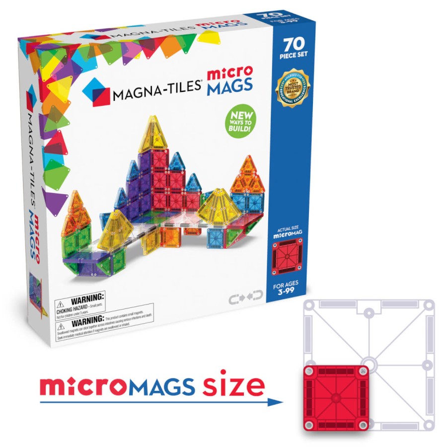 Klocki Magnetyczne microMAGS 70 el. / Magna-Tiles