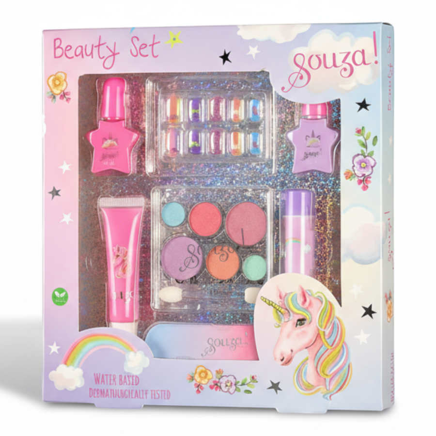 Kosmetyki do makijażu dla dzieci 7 el. zestaw Jednorożec / Souza!