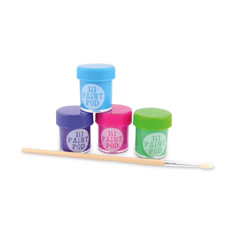 Farby plakatowe, zmywalne, Lil'Paint, 12 kolorów + pędzelek / Ooly