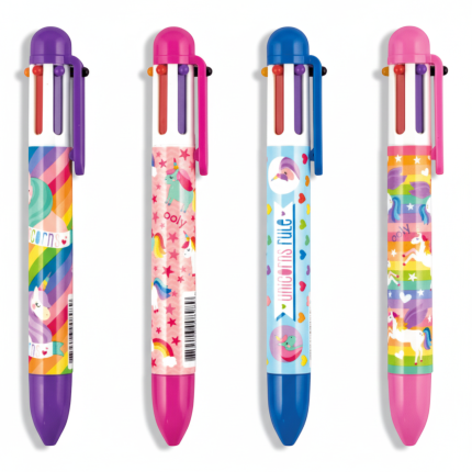 Długopis sześciokolorowy - Jednorożce / Ooly