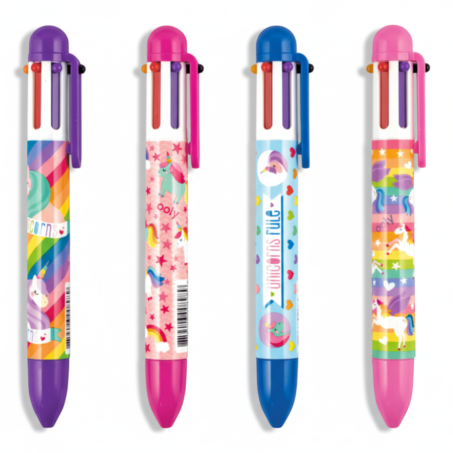 Długopis sześciokolorowy - Jednorożce / Ooly