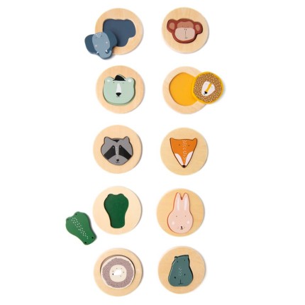 Drewniana gra w dopasowywanie ze zwierzątkami / Trixie