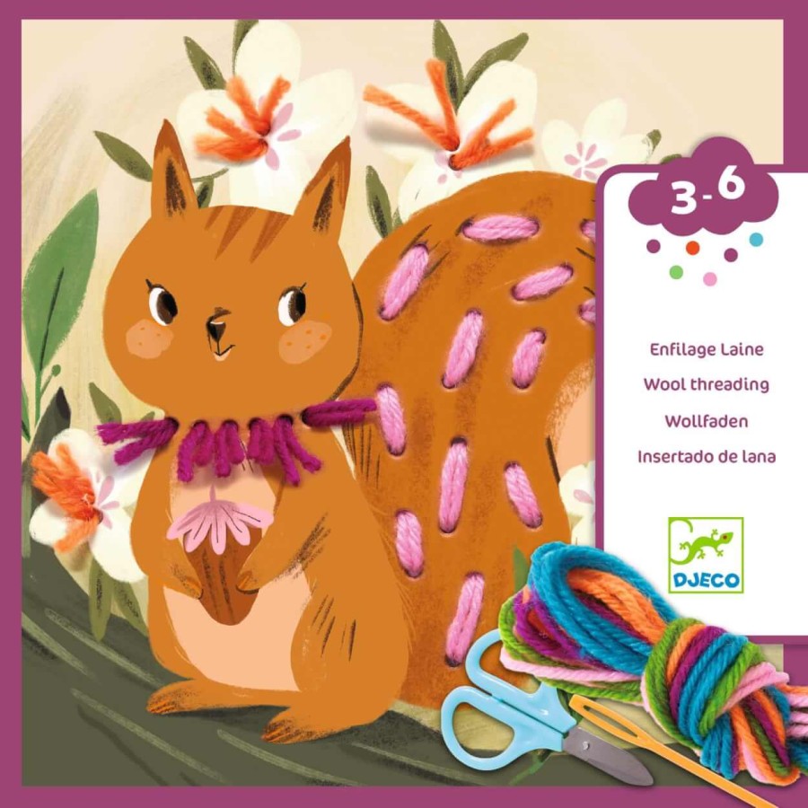 Zestaw artystyczny, haftowanie od podstaw WIEWIORKA 3+ / Djeco