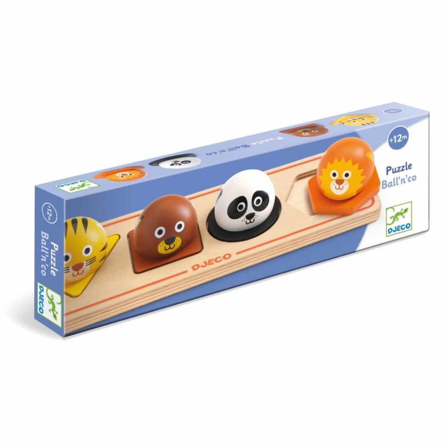 Drewniana układanka 3D BALL 'N' CO / Djeco