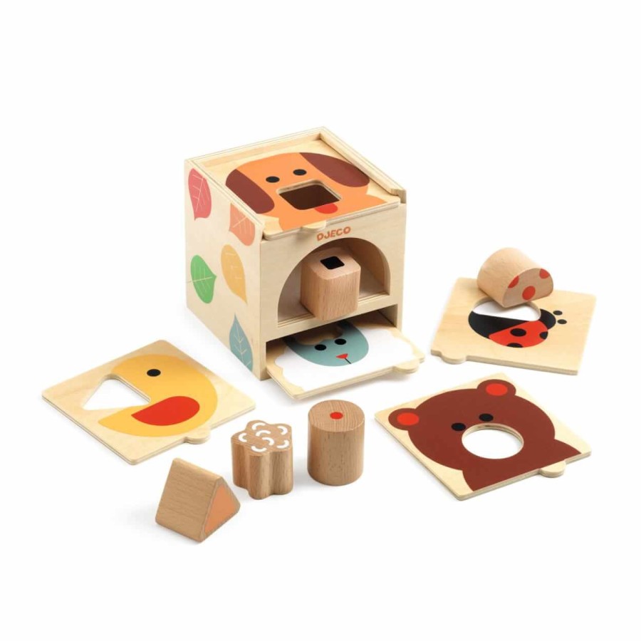 Drewniany sorter BOX BASIC / Djeco