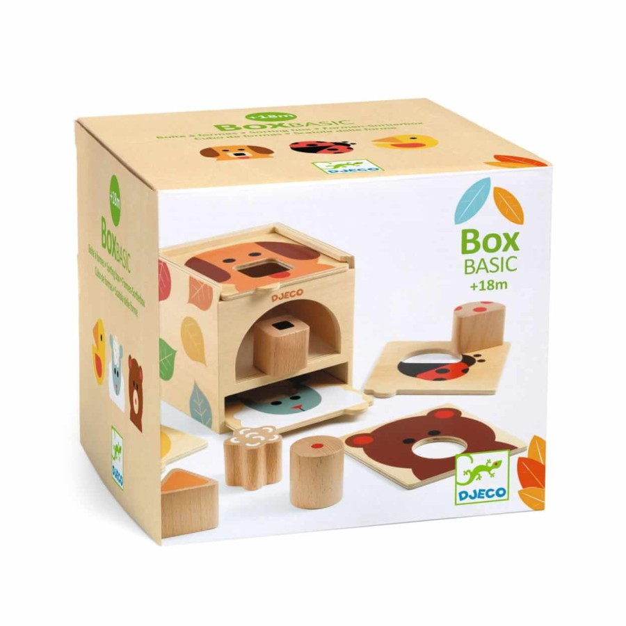 Drewniany sorter BOX BASIC / Djeco