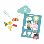 Zestaw artystyczny 6w1 KOTEK I PRZYJACIELE, 18 m+ / Djeco