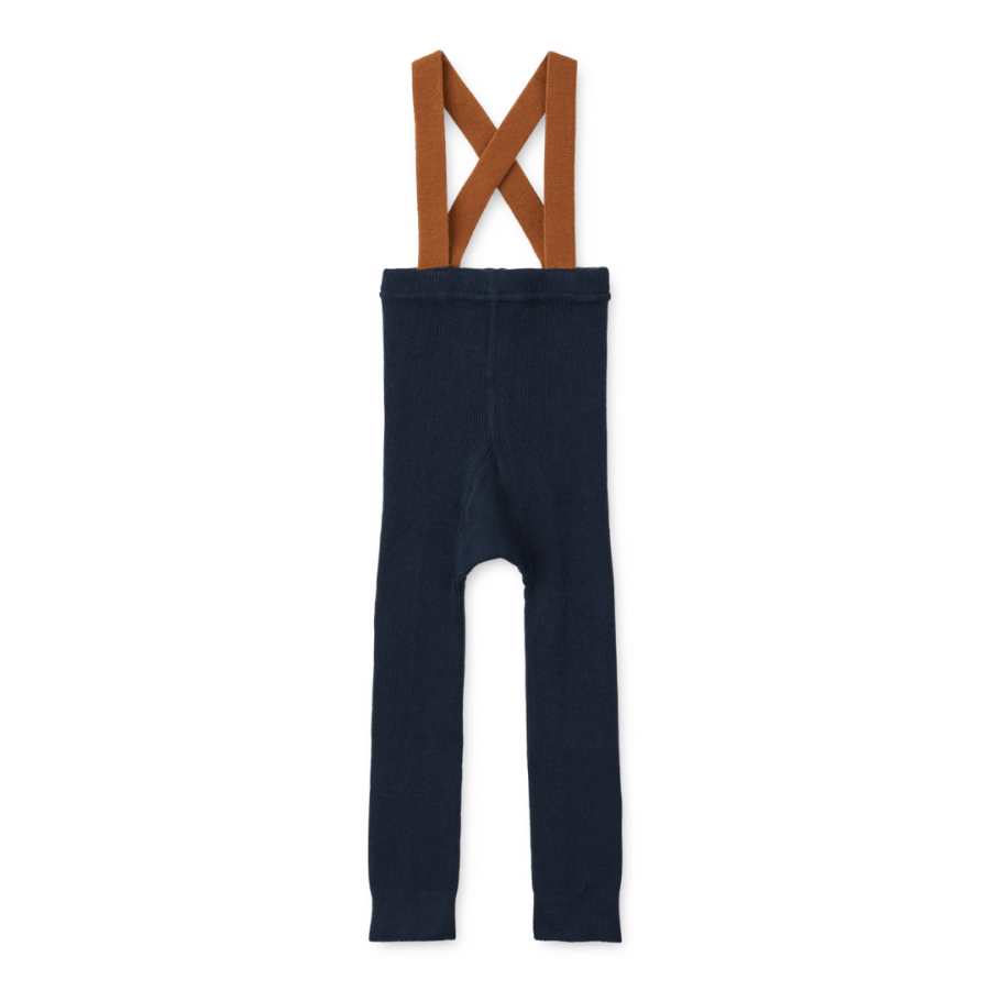 Legginsy na szelkach Cuno - classic navy, golden caramel / Liewood
