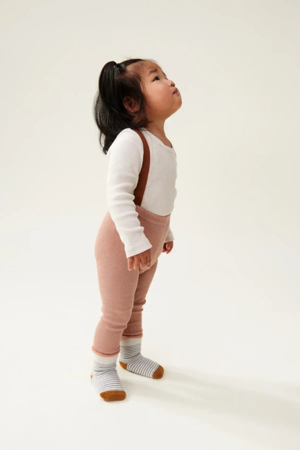 Legginsy na szelkach Cuno - tuscany rose, golden caramel / Liewood