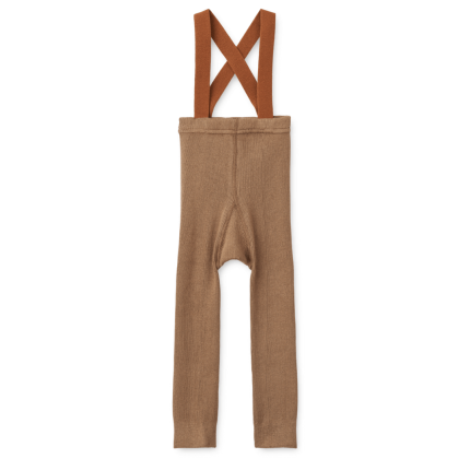 Legginsy na szelkach Cuno - oat, golden caramel / Liewood