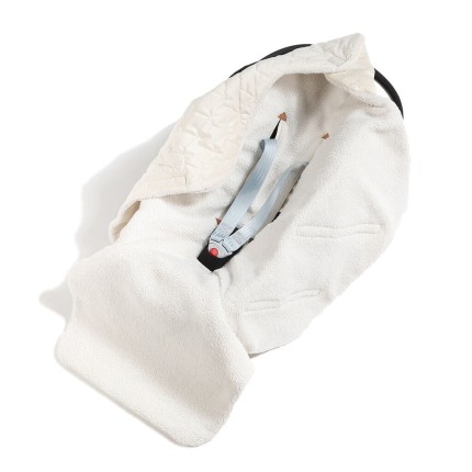 Kocyk do fotelika samochodowego MULTI - TEDDY BEAR CREAM / La Millou