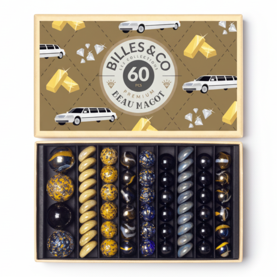 Szklane kulki ZŁOTO I DIAMENTY / Billes & Co