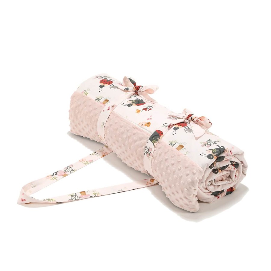 Koc piknikowy z kieszonką, mata do zabawy XXL 180x190 - MIRELLA / La Millou