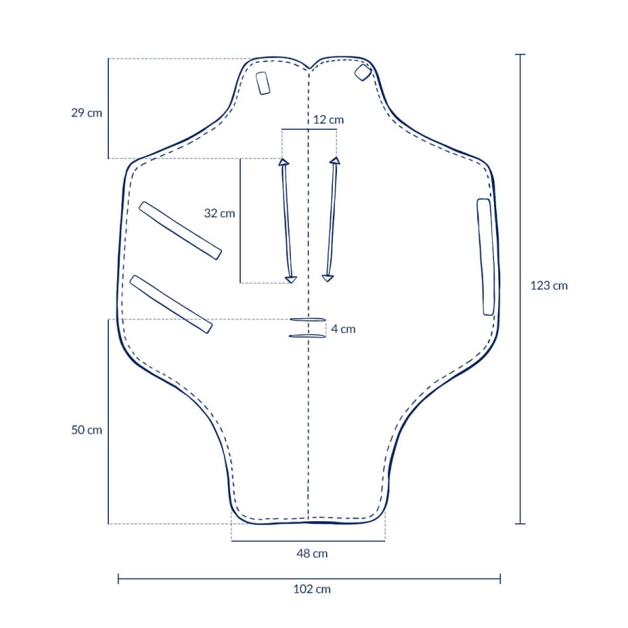 Kocyk do fotelika samochodowego MULTI - PIERRE THE DOG / La Millou