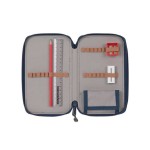 Potrójny piórnik – etui z wyposażeniem Unique, blue / Lassig