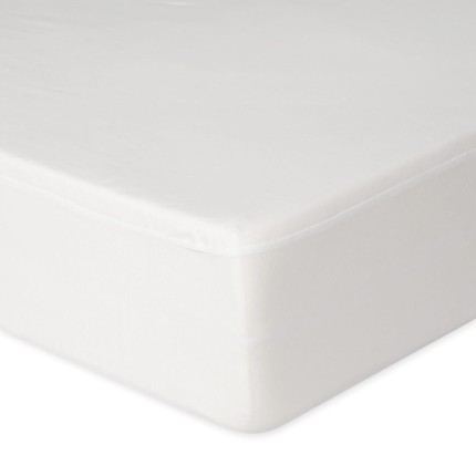 Prześcieradło nieprzemakalne i oddychające BAMBOO, białe / Babymatex