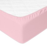 Prześcieradło nieprzemakalne i oddychające BAMBOO 60x120, różowe / Babymatex