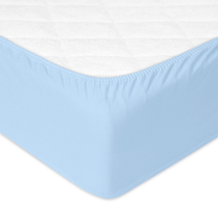 Prześcieradło nieprzemakalne i oddychające BAMBOO 60x120, błękitne / Babymatex