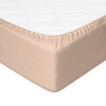 Prześcieradło nieprzemakalne i oddychające BAMBOO 60x120, taupe / Babymatex