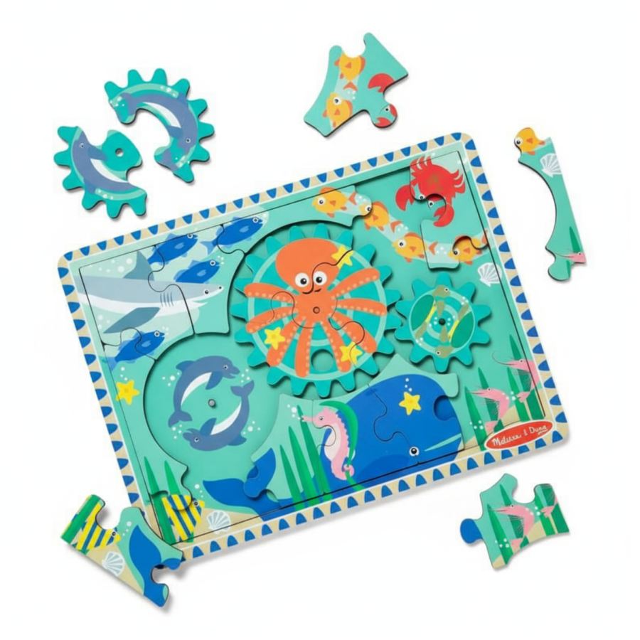 Puzzle z zębatkami Podwodny świat / Melisa & Doug