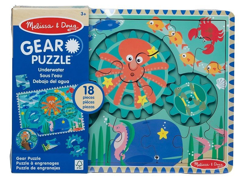 Puzzle z zębatkami Podwodny świat / Melisa & Doug