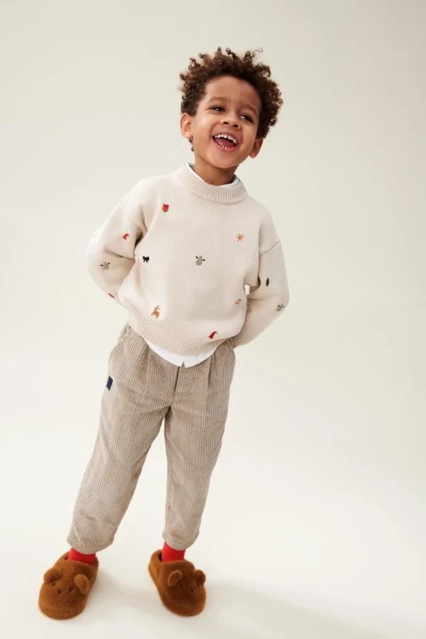 Pluszowe kapcie Aviaja Bear - golden caramel / Liewood