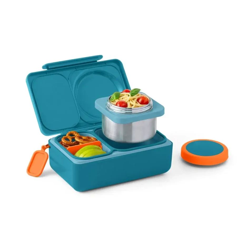 OMIEBOX UP lunch box z termosem, Teal green / OMIE