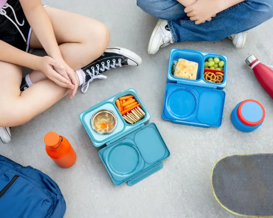 OMIEBOX UP lunch box z termosem, Teal green / OMIE