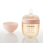 Butelka antykolkowa Breast Shape dla noworodka - Old Roze / Mombella