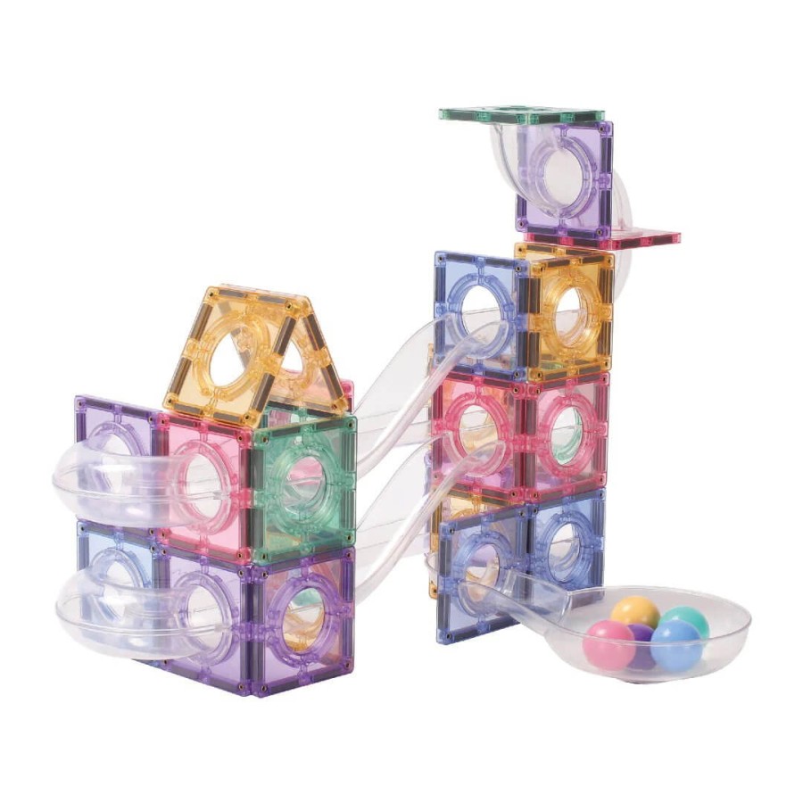 Klocki magnetyczne Ball Run Creative Pack Pastel - 70 el. / Cleverclixx