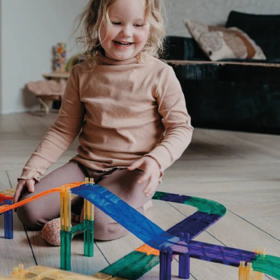 Klocki magnetyczne Race Track Intense - 65 el. / Cleverclixx