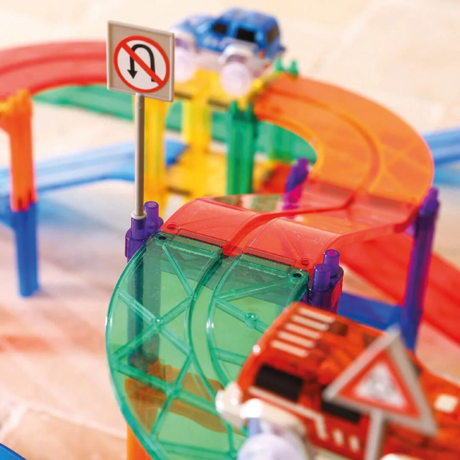 Klocki magnetyczne Race Track Intense - 65 el. / Cleverclixx