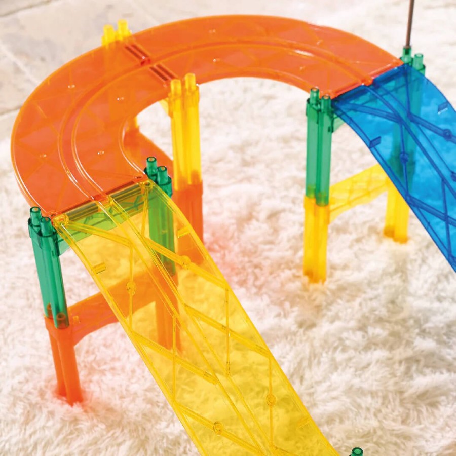 Klocki magnetyczne Race Track Intense - 65 el. / Cleverclixx