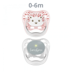 Smoczki Prevent motyl, kolekcja "zwierzęta", 2-pack, różowy / Dr Brown's