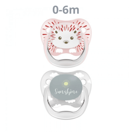 Smoczki Prevent motyl, kolekcja "zwierzęta", 2-pack, różowy / Dr Brown's 