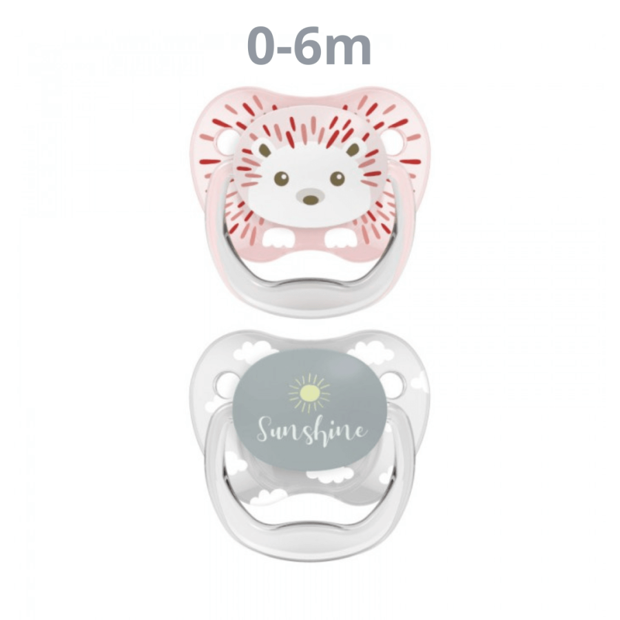 Smoczki Prevent motyl, kolekcja "zwierzęta", 2-pack, różowy / Dr Brown's