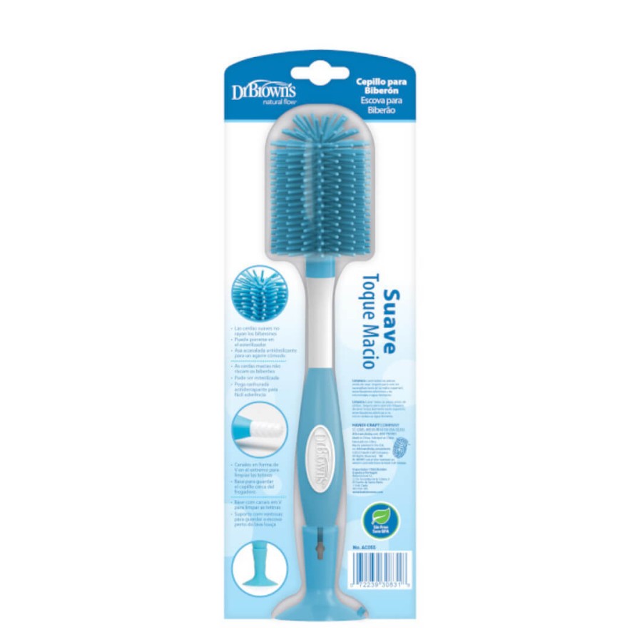 Szczotka do czyszczenia butelek z miękkim silikonowym włosiem / Dr Brown's