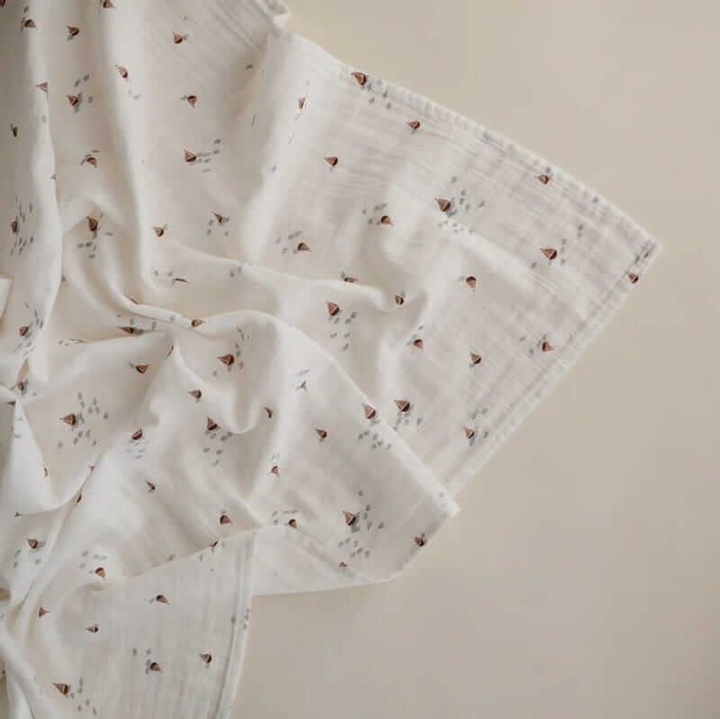 Otulacz z ogarnicznej bawełny - łódki / Mushie