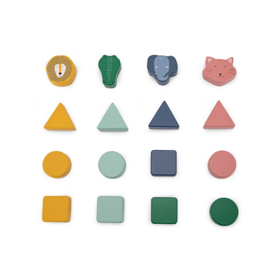 Drewniany sorter kształty i zwierzęta, wersja z kotkiem / Trixie