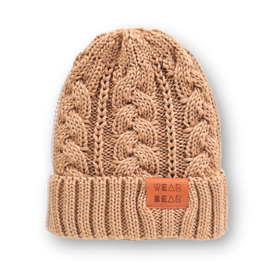 Zimowa czapka z wełny merino - nuts / Strojmisie