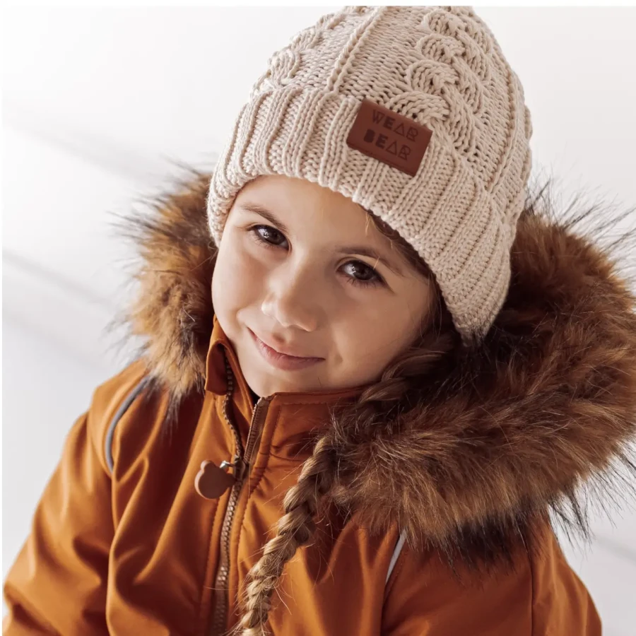 Zimowa czapka z wełny merino - light green / Strojmisie