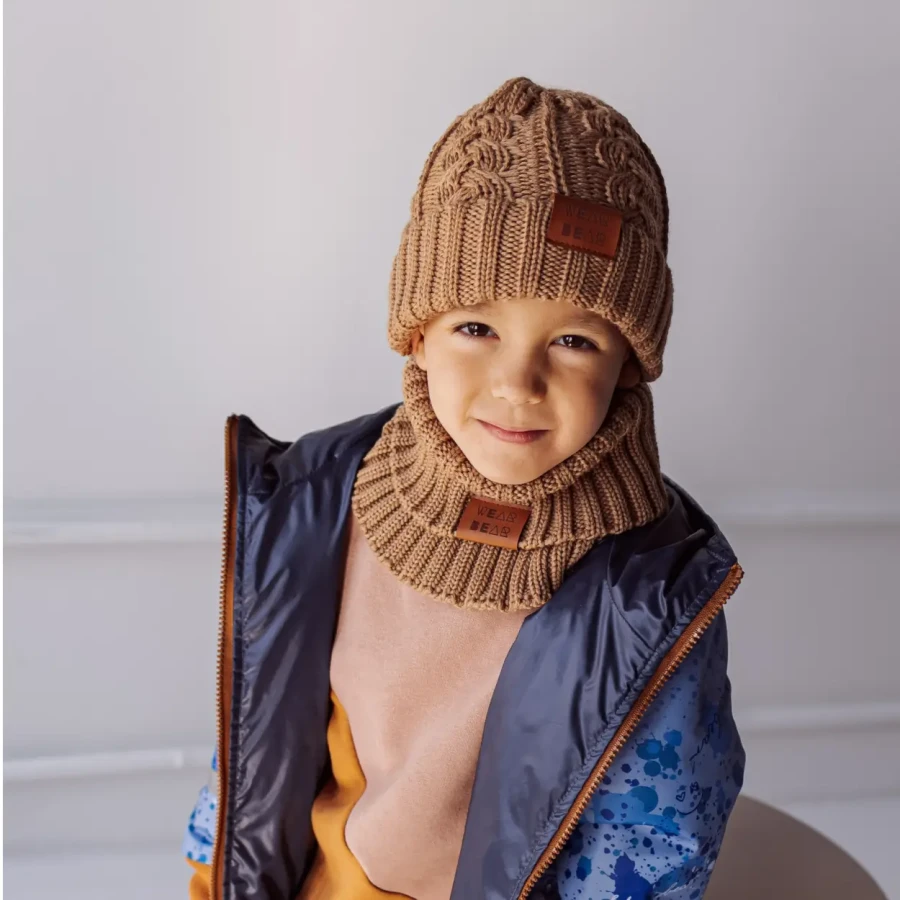 Komin z wełny merino - light green / Strojmisie